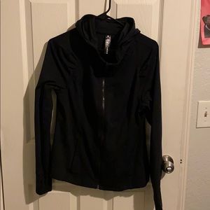 Yogalicious Black zip up hoodie-lg